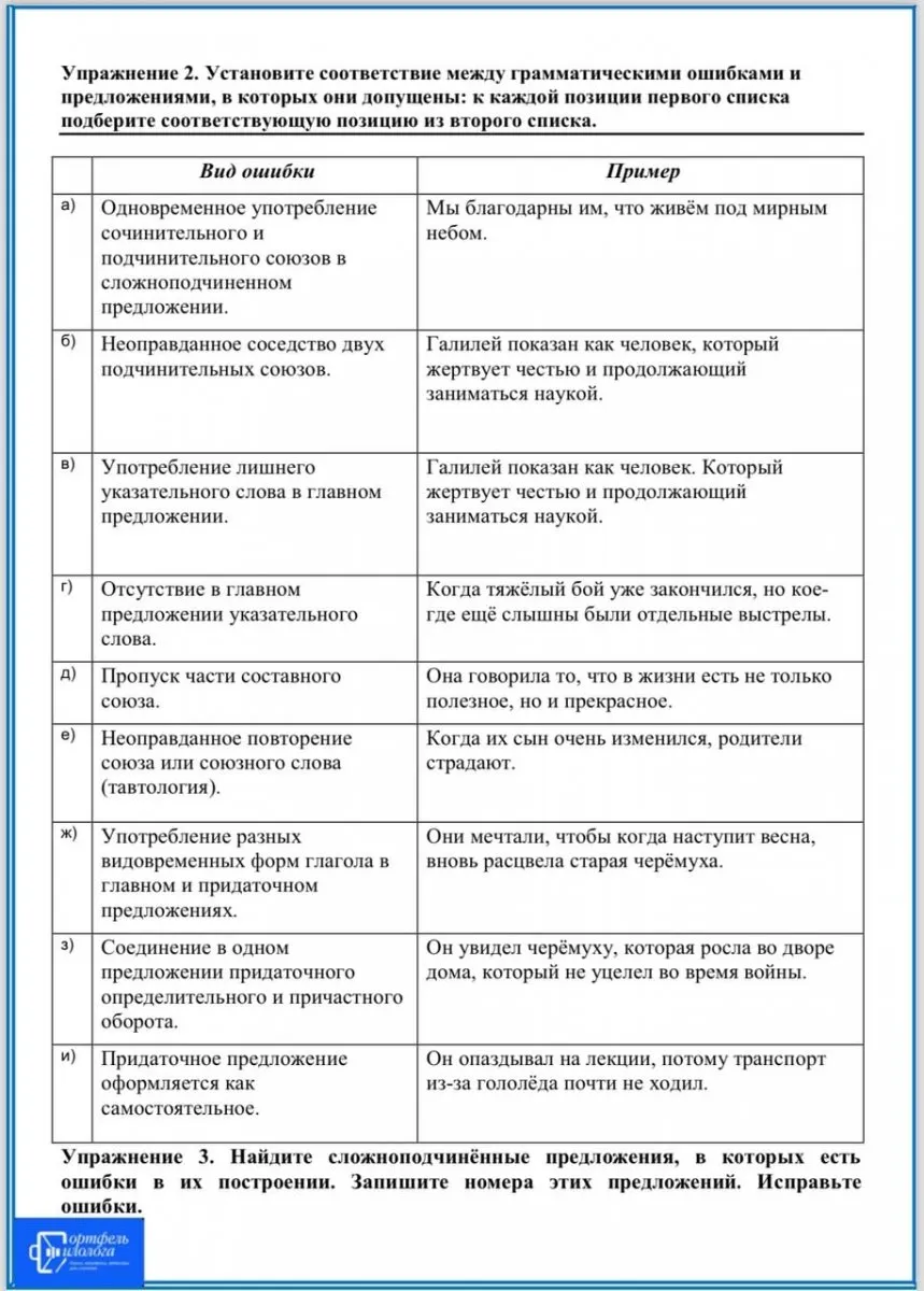 Рабочие листы по русскому языку