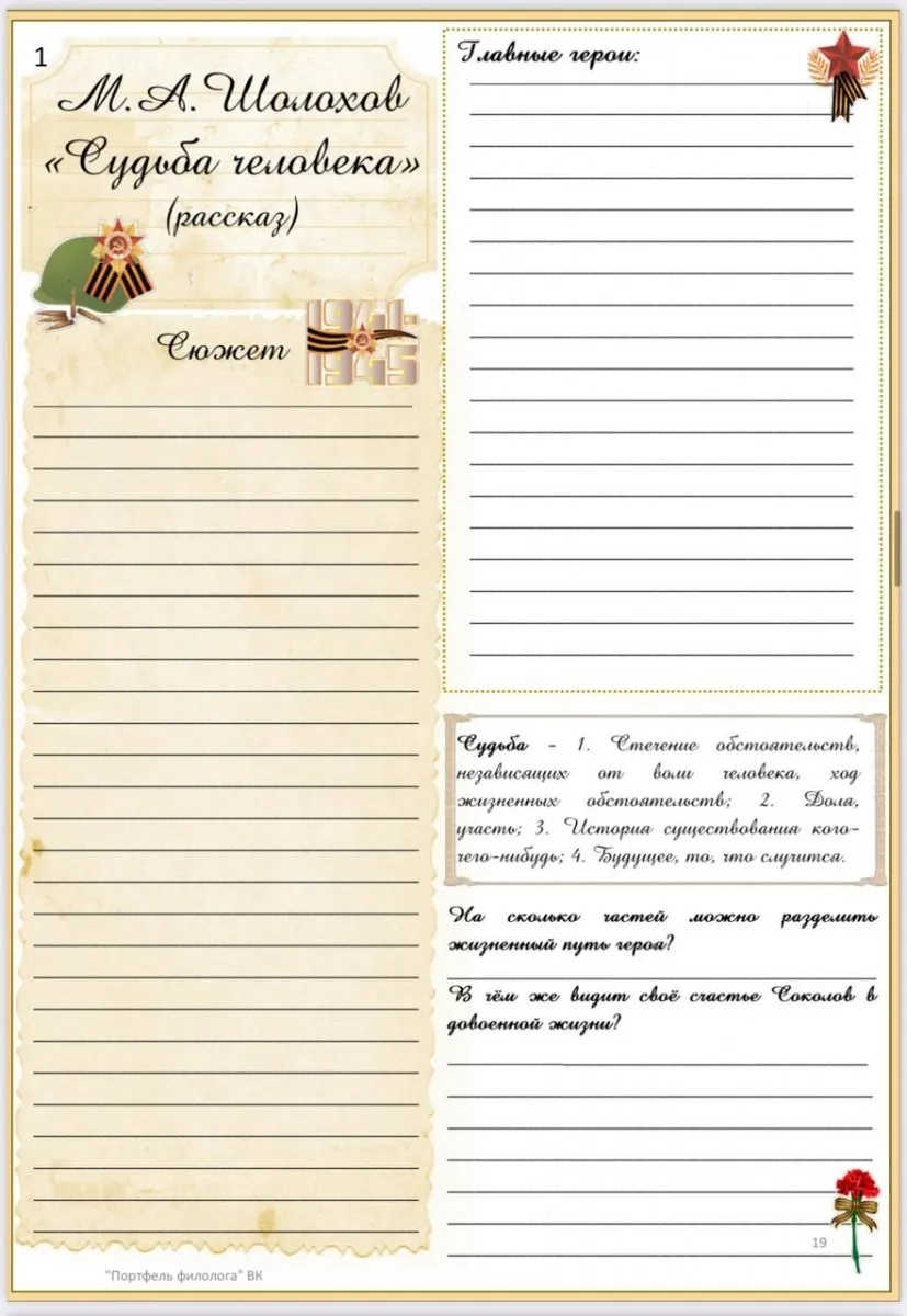 Читательские дневники  №2