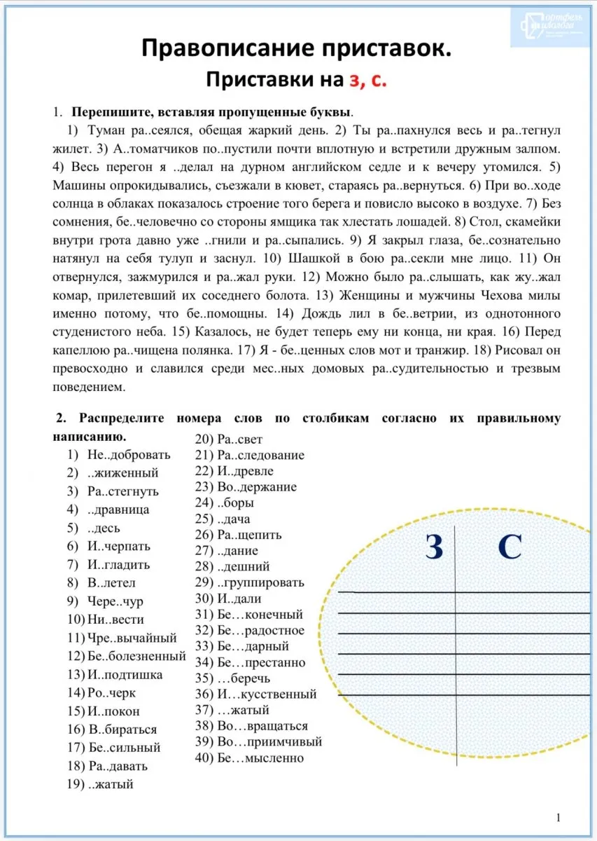 Экспресс-курс по орфографии 7-11 класс