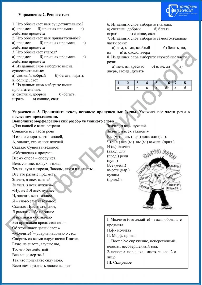 Портфель филолога