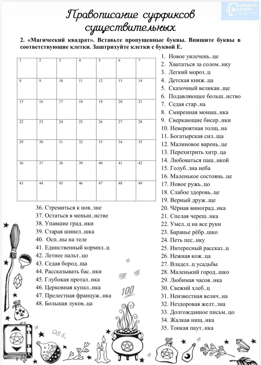 Экспресс-курс по орфографии 7-11 класс